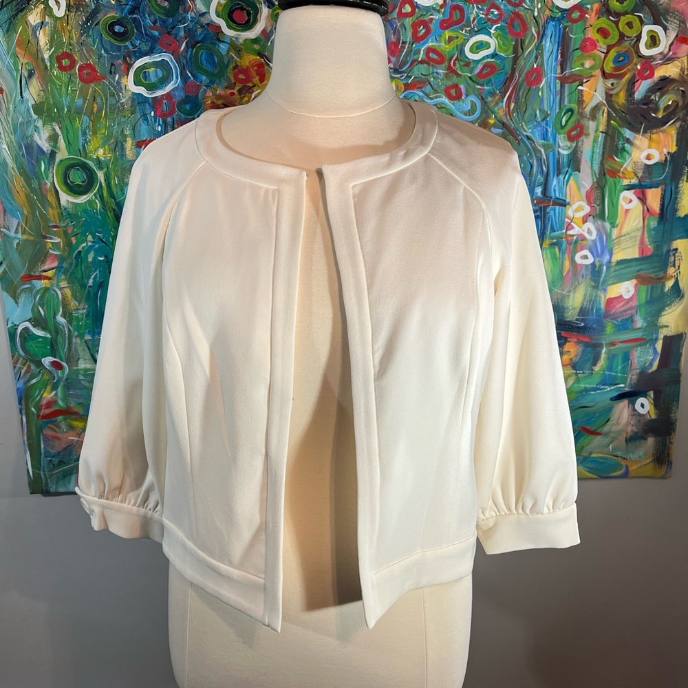 Ivory Crepe Jacket